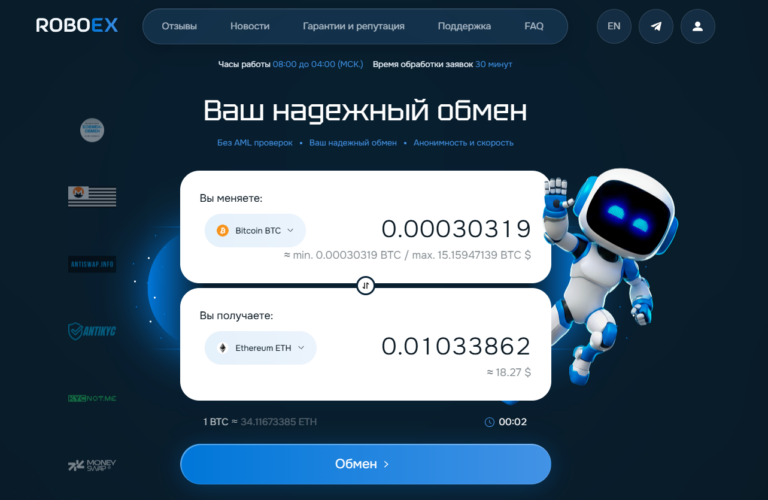 Roboex.cc — феномен анонимного криптообмена: анализ рынка, механизмы приватности и новые стандарты